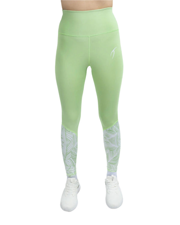 Flowery Green Leggings-Atum -9775686