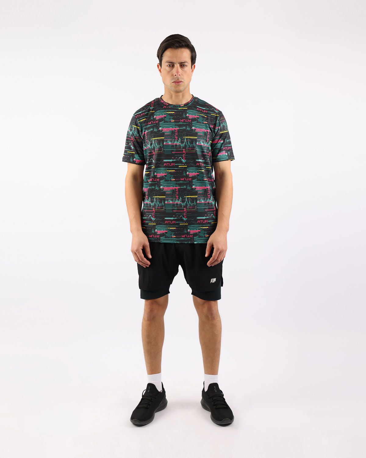 Cyberwave Men's Black T-Shirt-Atum -52270418