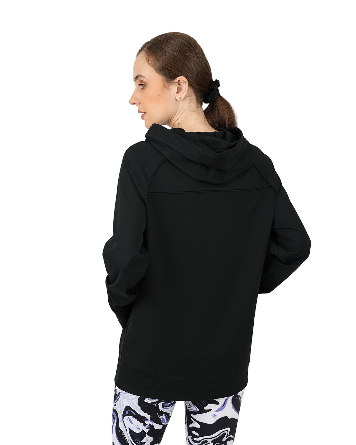 Long-Sleeve Training Black Hoodie-Atum -60932569