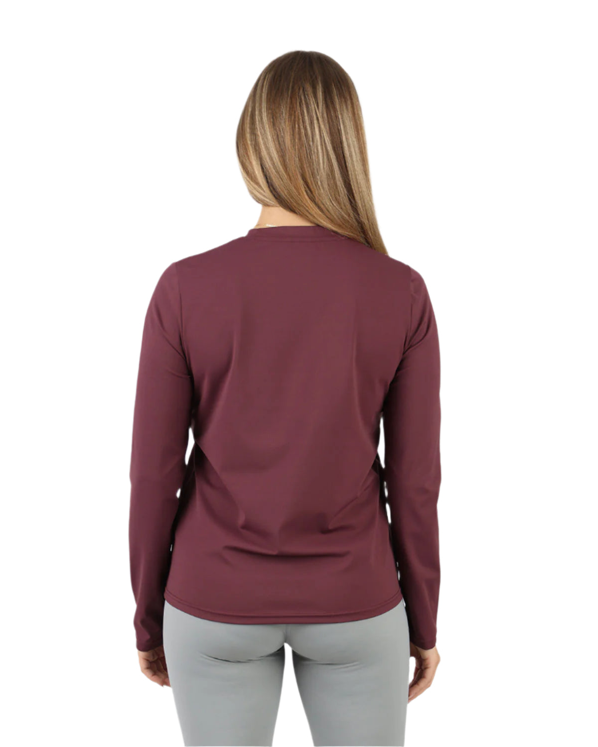 Training Long-Sleeve Burgundy T-Shirt-Atum -20181949