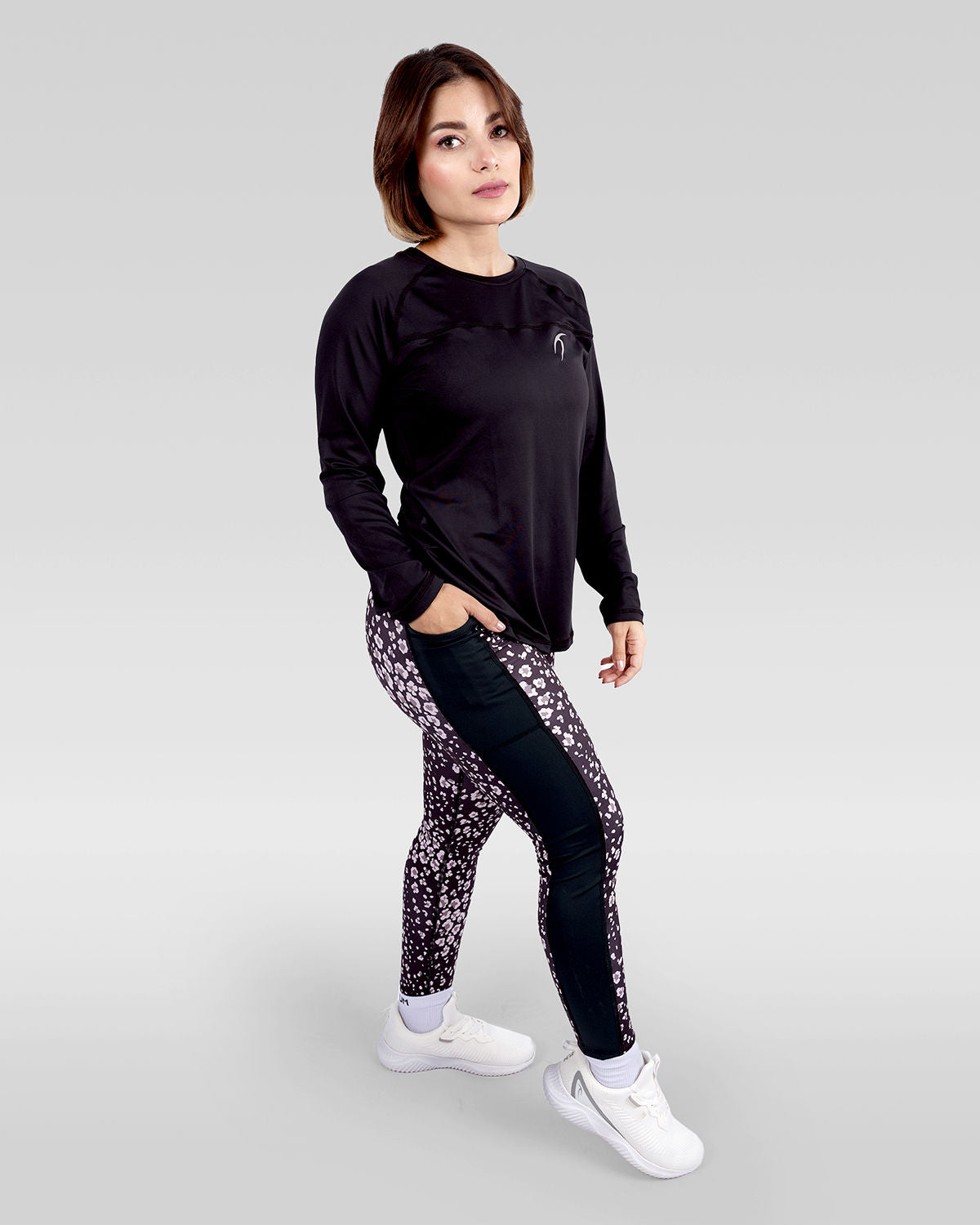 Women's Floral Rose Leggings-Atum -46480247