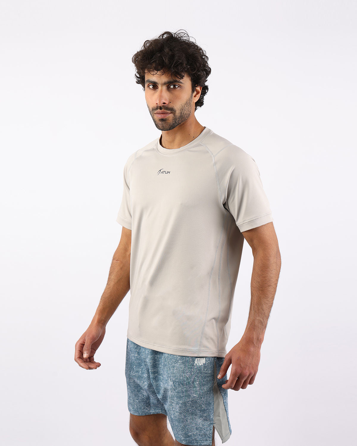 Energy Flow Men's Gray T-Shirt-Atum -34277903