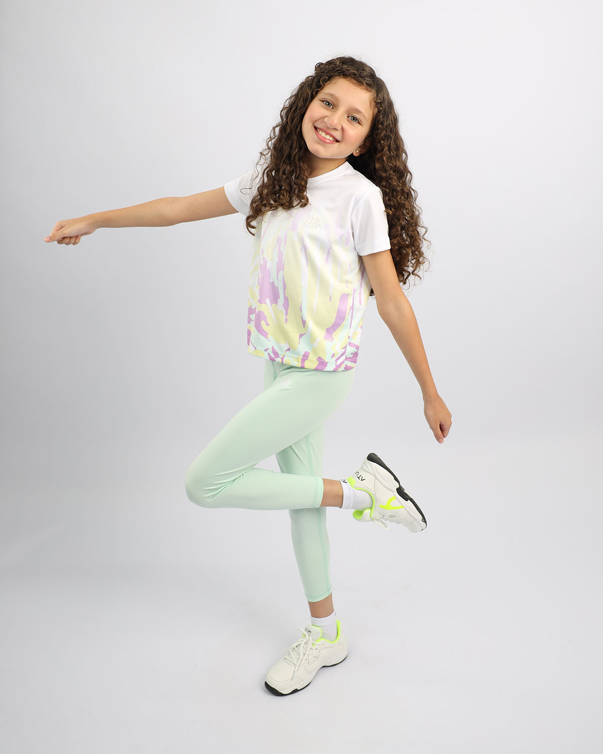 Girl's Floral Leggings