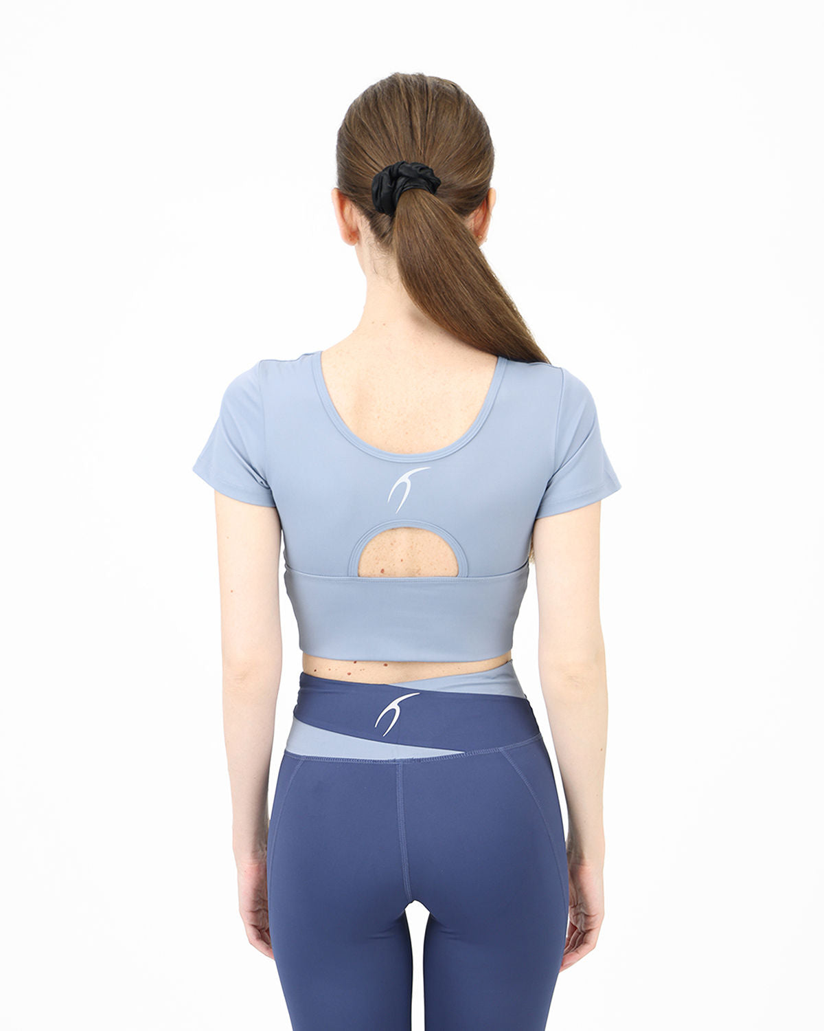 Asymmetric Crossover Blue Top-Atum -12300030