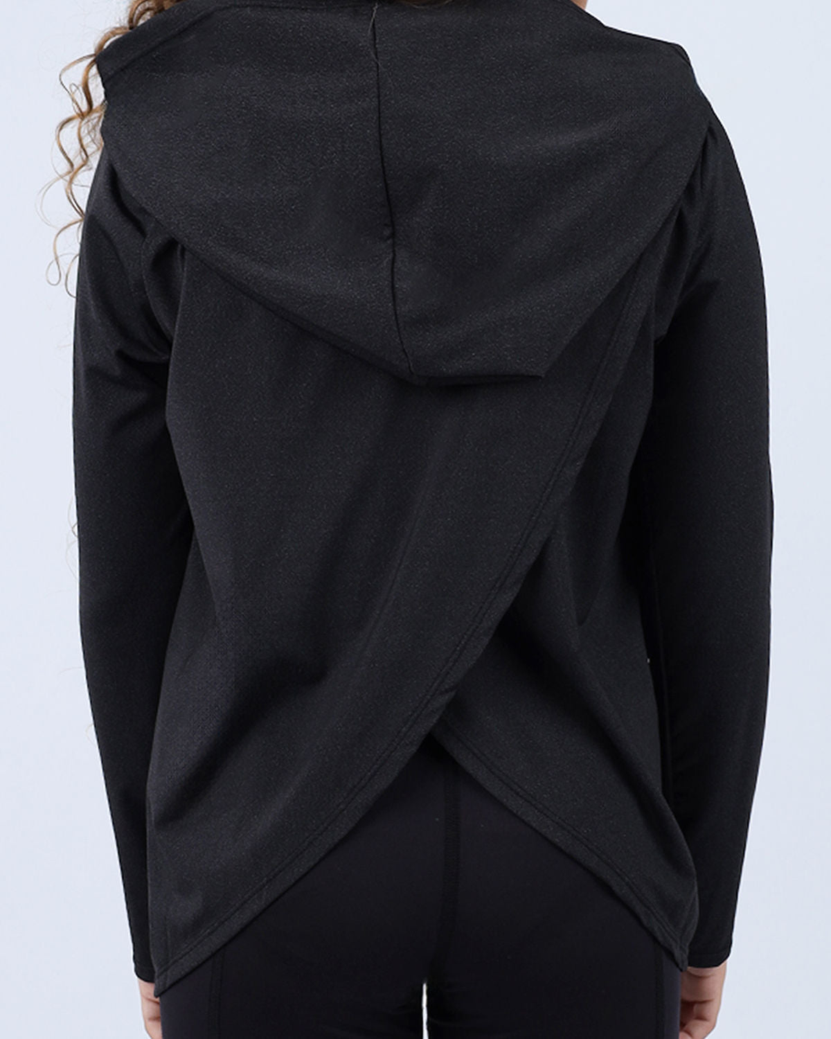 Vivid Long-Sleeve Black Hoodie-Atum -69716031