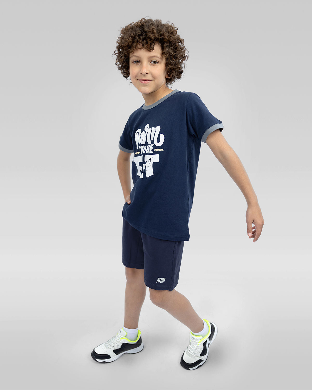 Be Fit Crew-Neck Navy T-Shirt