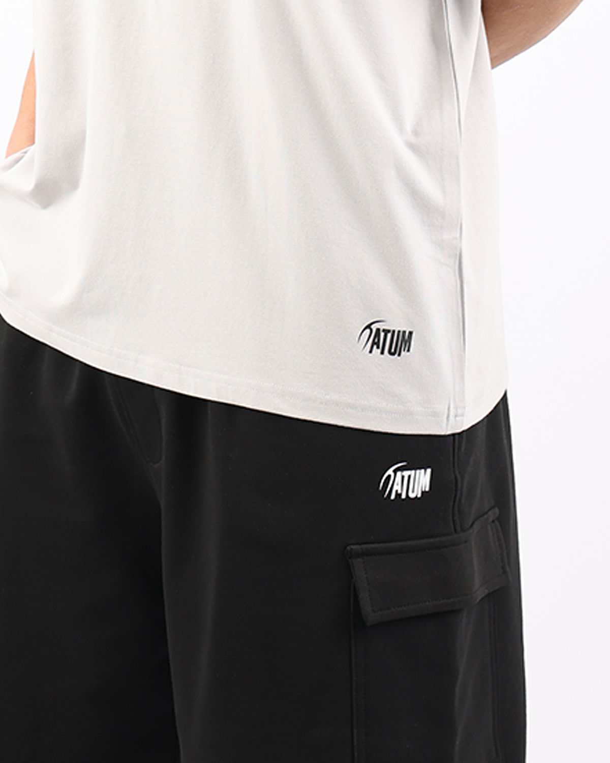 OverSized Basic Men's Light Gray T-Shirt-Atum -24752764