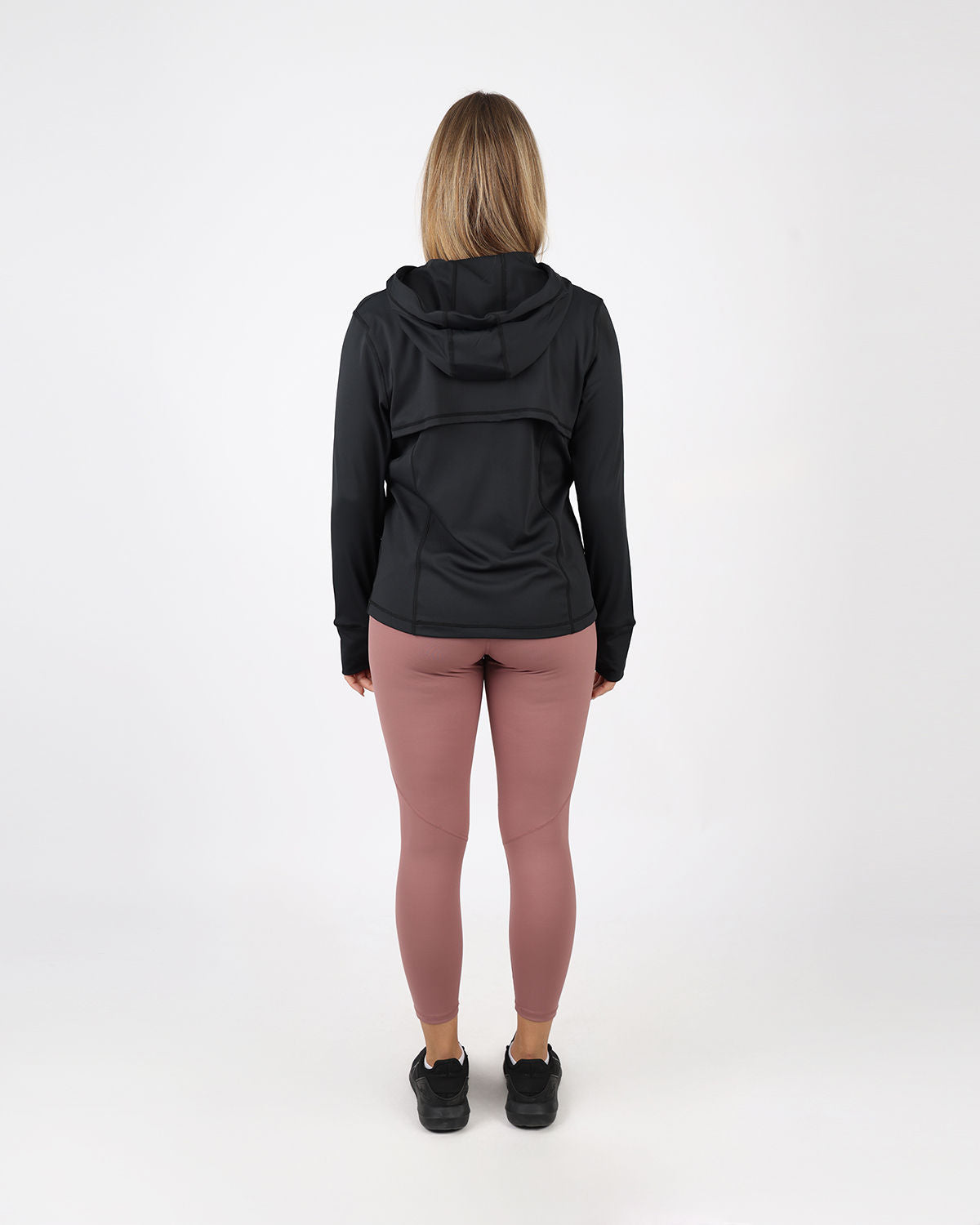 Power-Up Hooded Black Jacket-Atum -64953841
