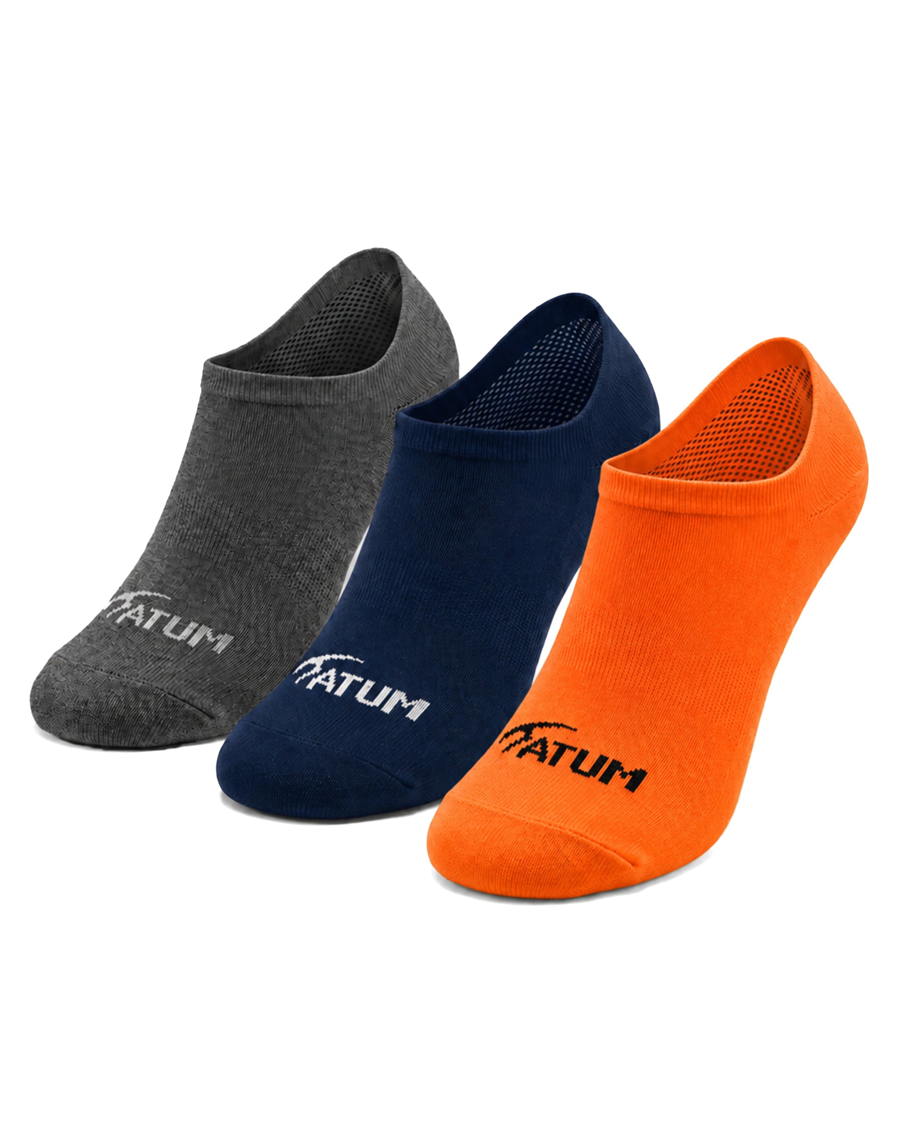Adults Low-Cut MixOrange Training Socks-Pack of 3-Atum -84402828