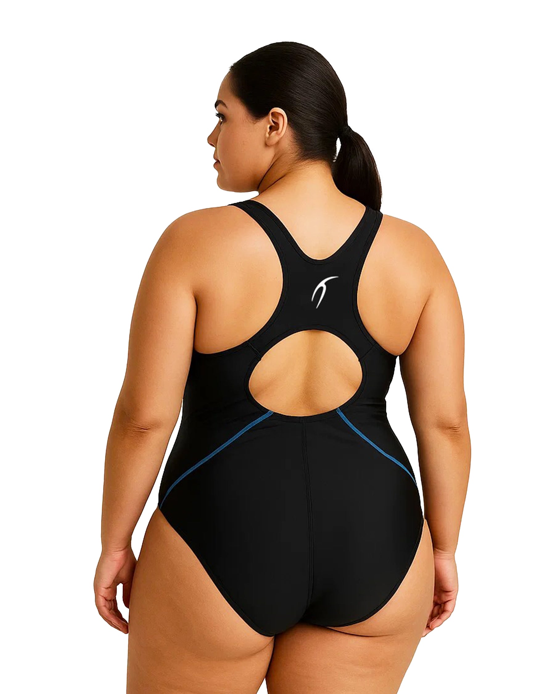 Waves Oversize Black Swimsuit-Atum -30805944