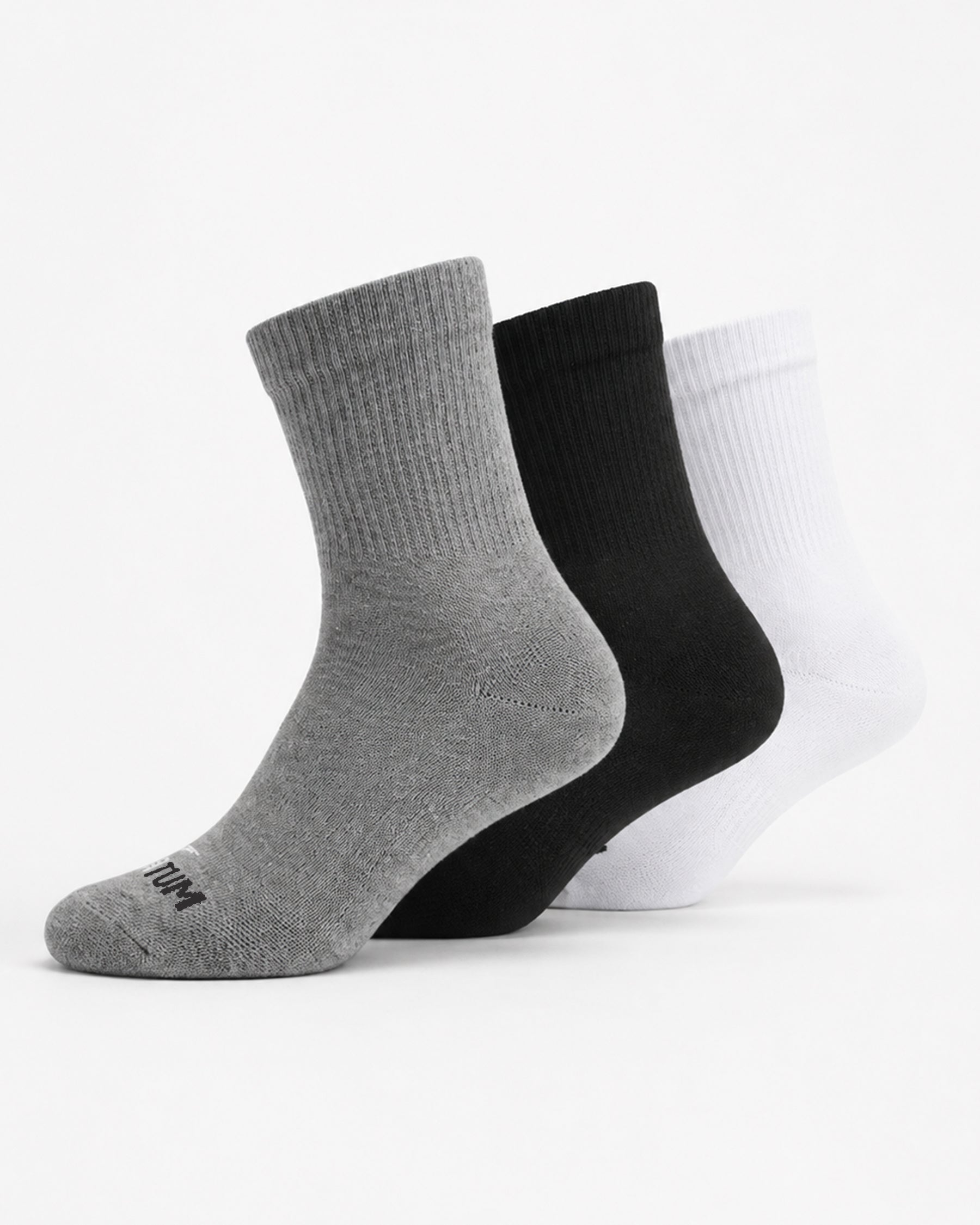 Kids Mid-Crew Mix Socks-Pack of 3-Atum -10435263