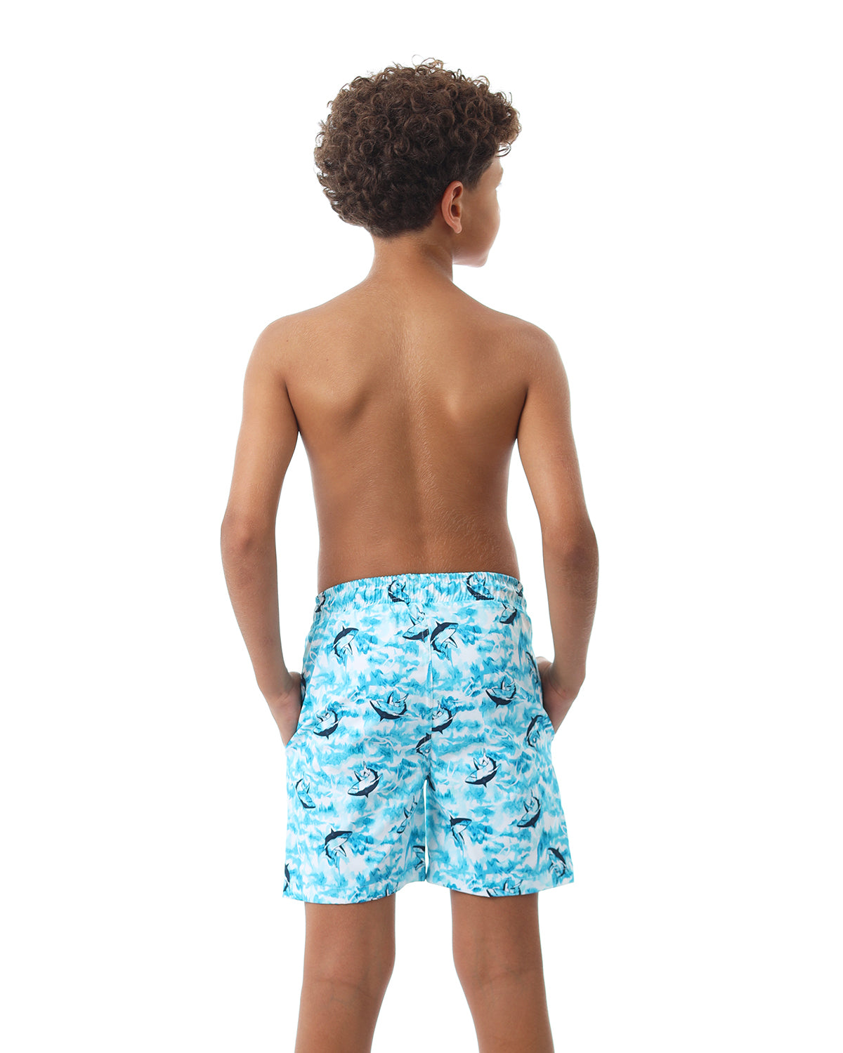 Shark Attack Boy's Aqua Swim Short-Atum -60960749