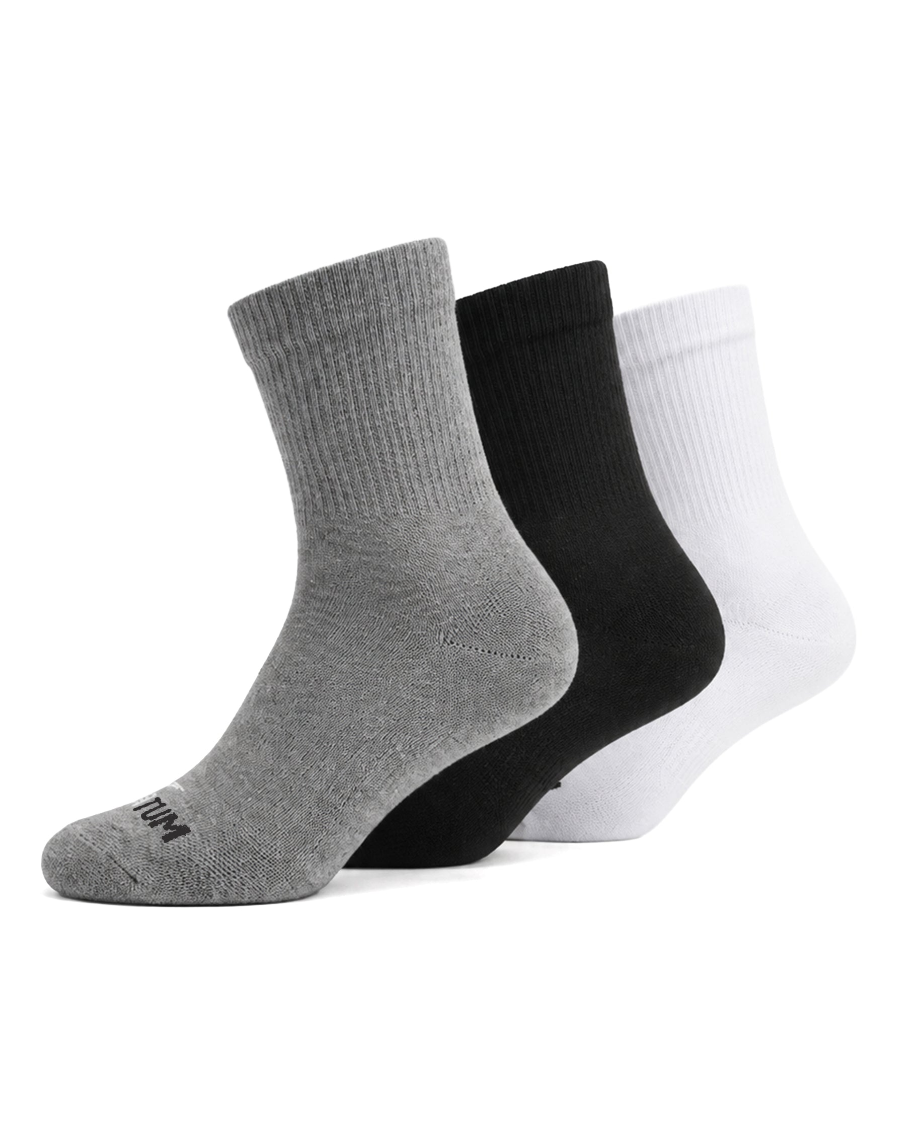 Kids Mid-Crew Mix Socks-Pack of 3-Atum -89398013