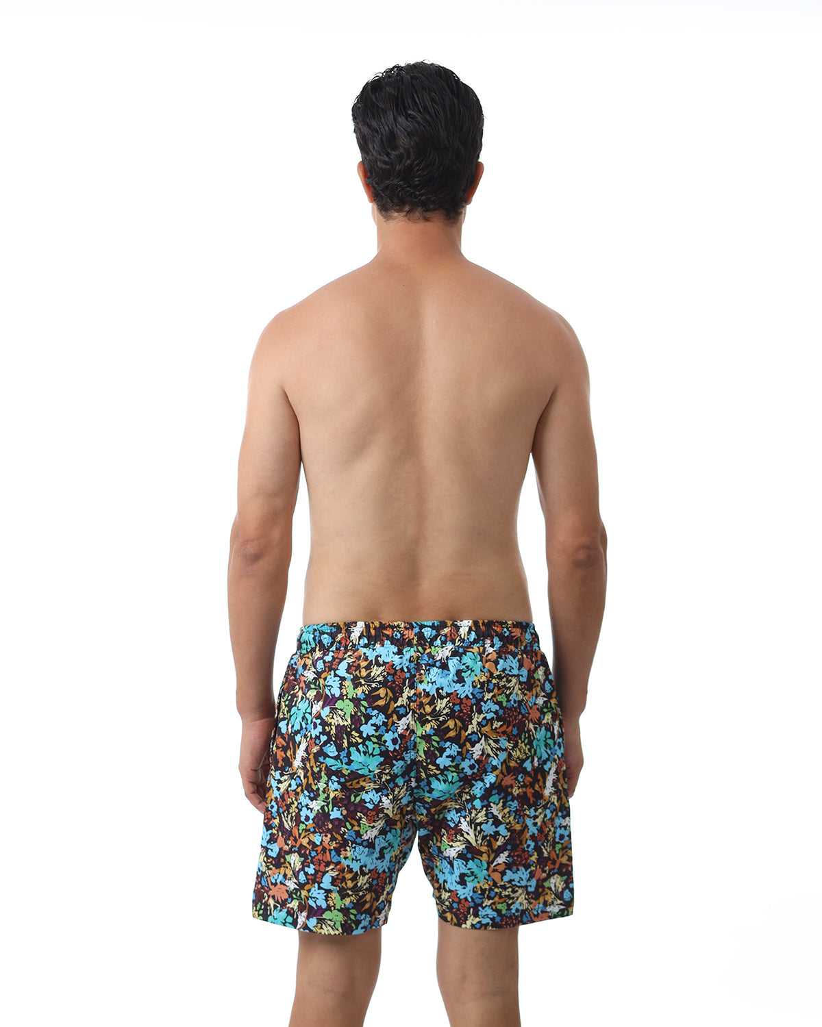 Aquatic Bloom Black Swim Short-Atum -4420592