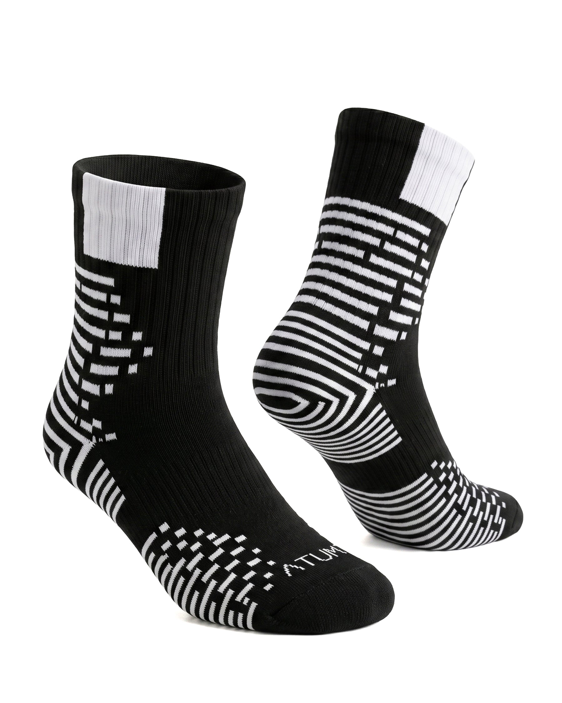 Kids Mid-Crew Black-Tex Training Socks