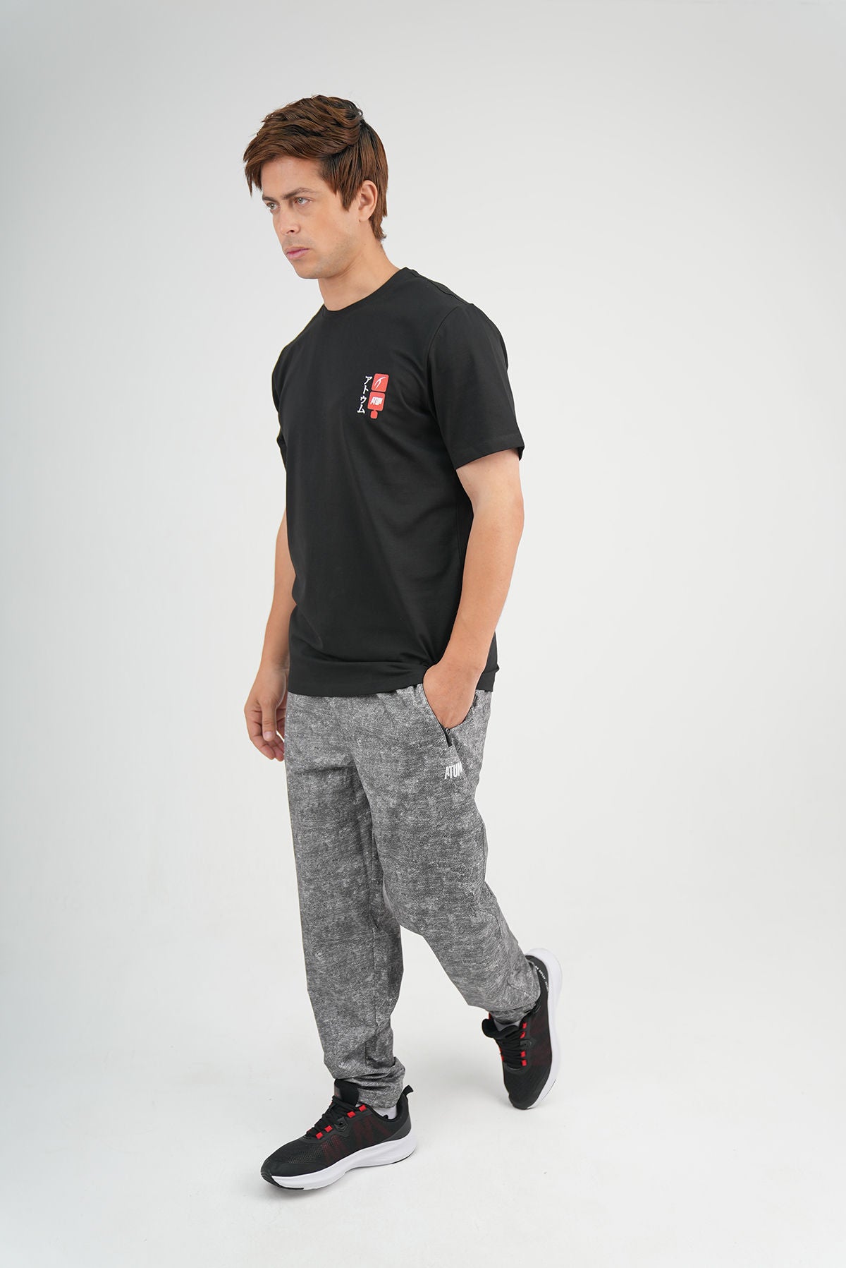 Dragon Strike Graphic Black T-Shirt-Atum -2110542