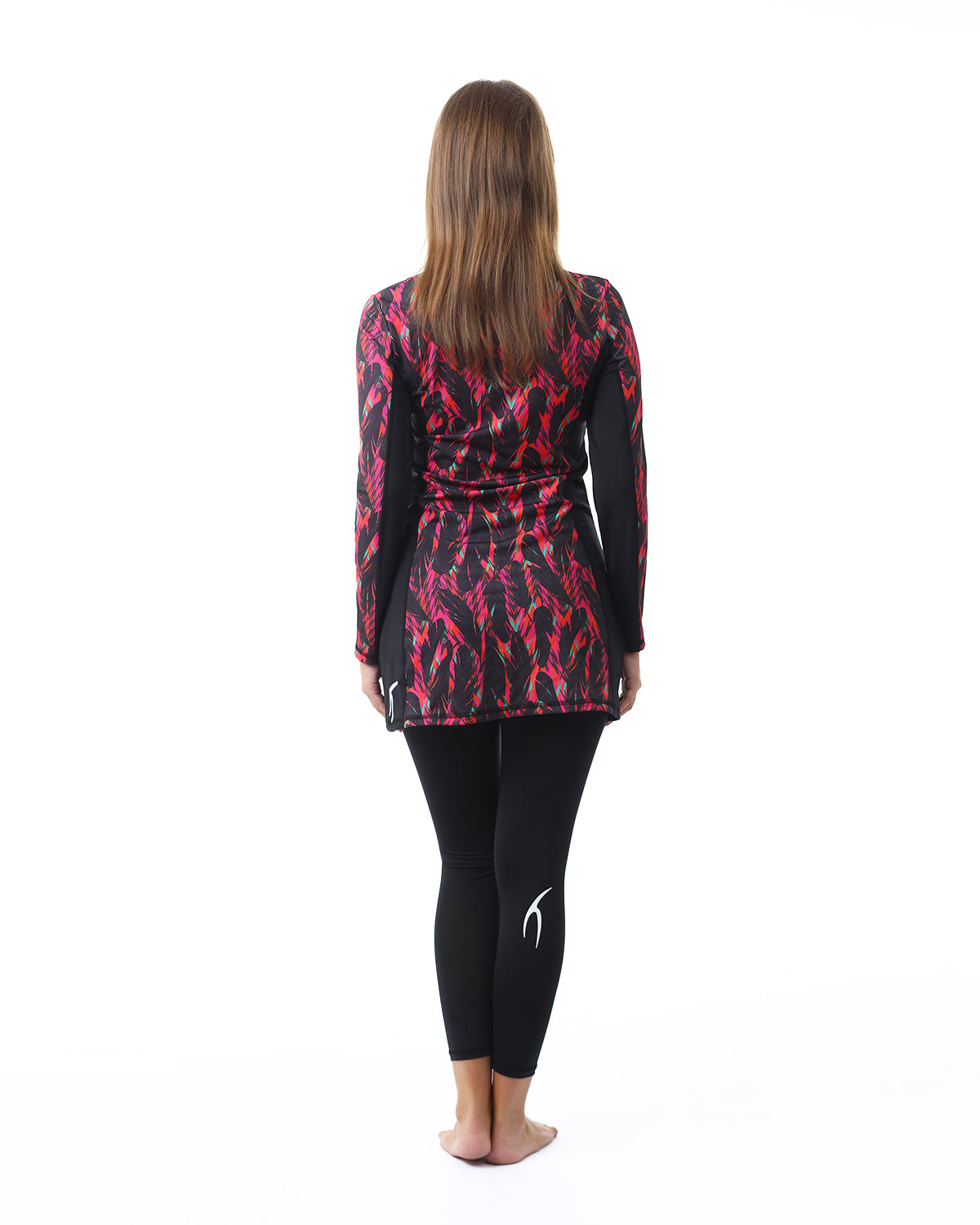 Night Garden Black Long Rashguard-Atum -70820116
