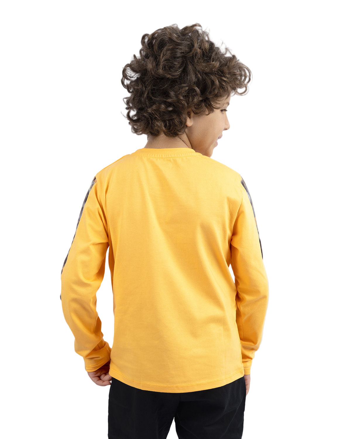 Long Sleeves Boy's Gold T-Shirt-Atum -5062186