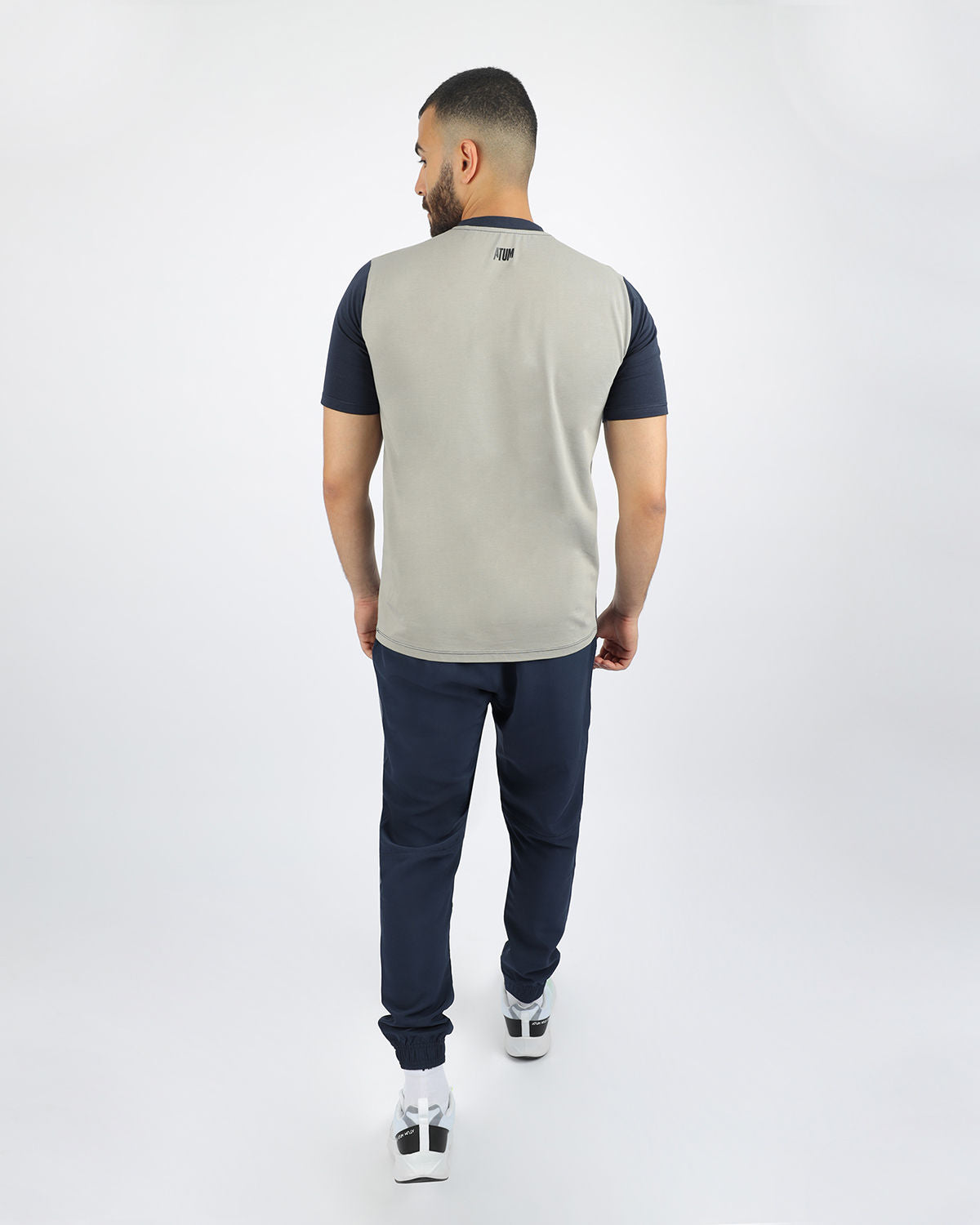 Men's Basic Navy T-Shirt-Atum -8328226