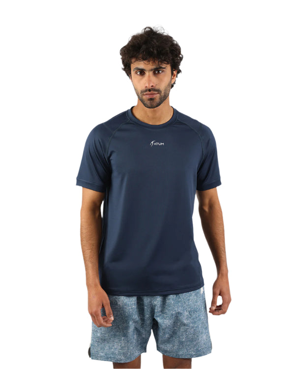 Energy Flow Men's Navy T-Shirt-Atum -37424088