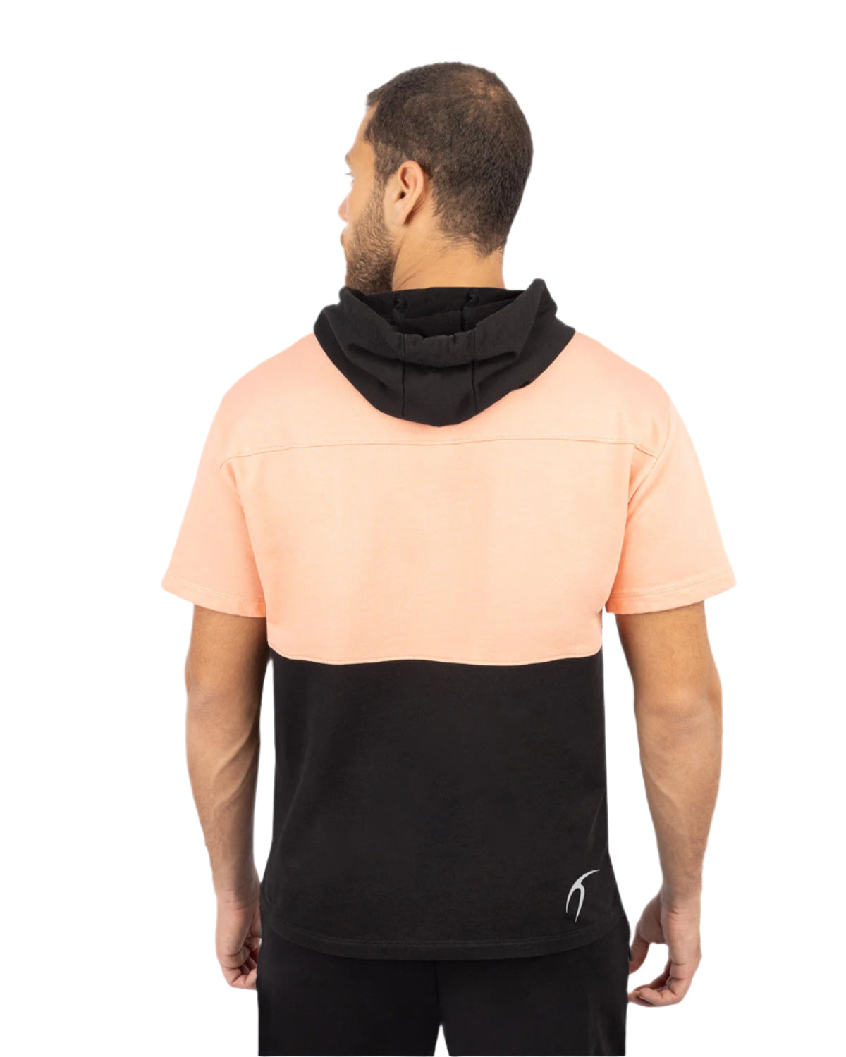 Half Sleeve Coral Hoodie-Atum -57720875