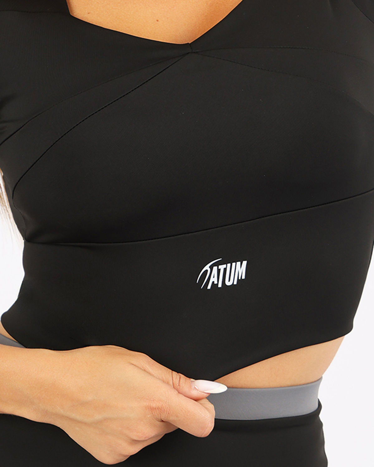 Serenity Sculpt Black Crop Top-Atum -76576994