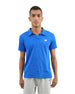 Comfort Slub Blue Polo Shirt