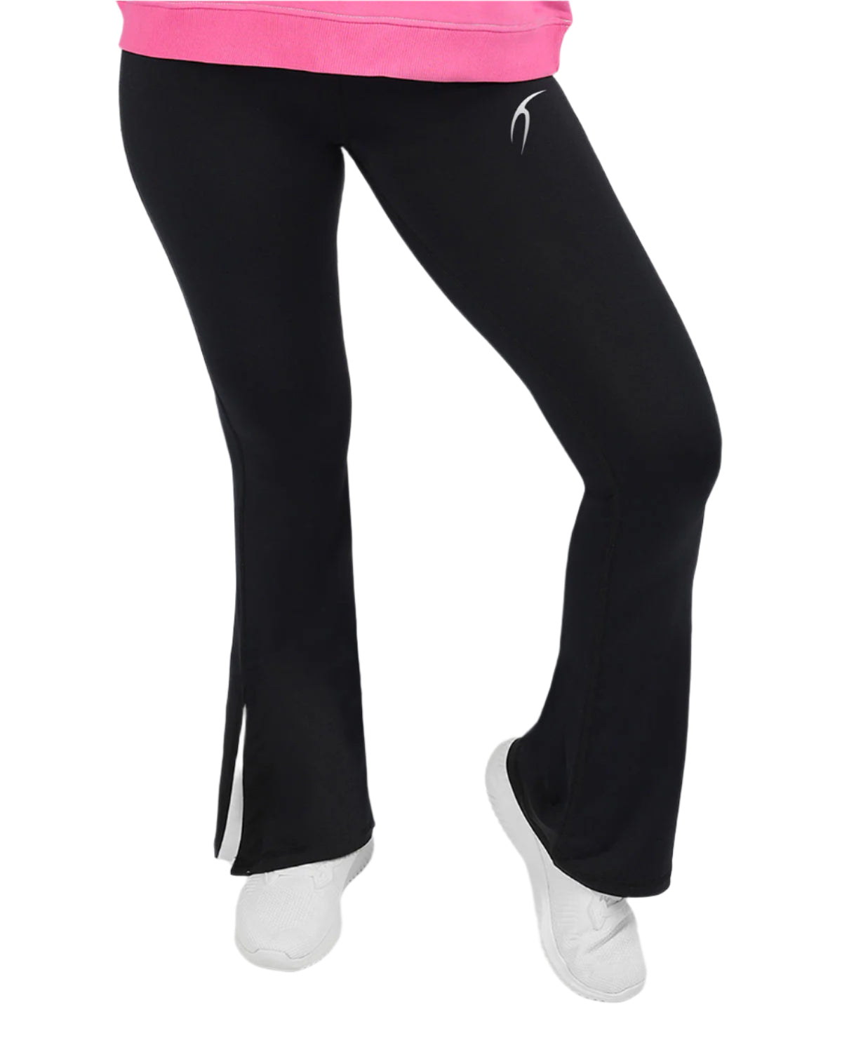 Slit Yoga Black Leggings-Atum -12538187