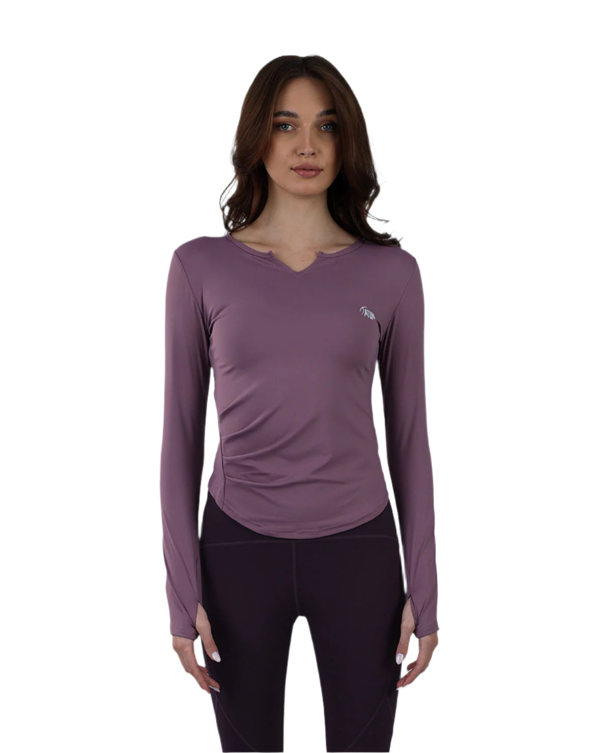 Elegance Women's Purple Long-Sleeve Top-Atum -24997496