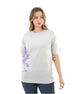 Oversized Splash Gray T-Shirt