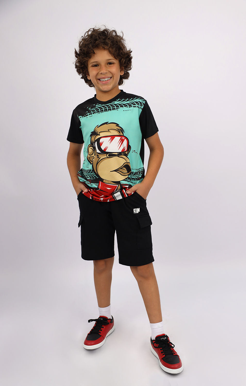 Atum Boy's Monkey Graphic Tee - Atum Egypt 