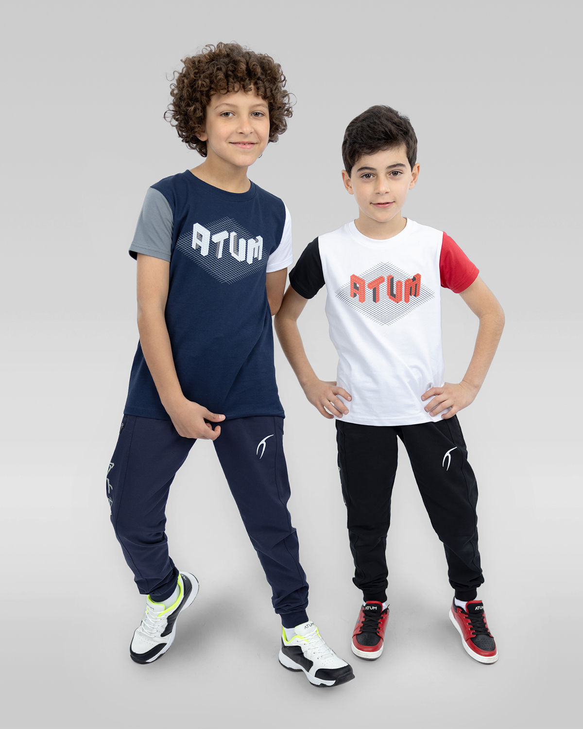 Graphic Logo Boy's Navy T-Shirt