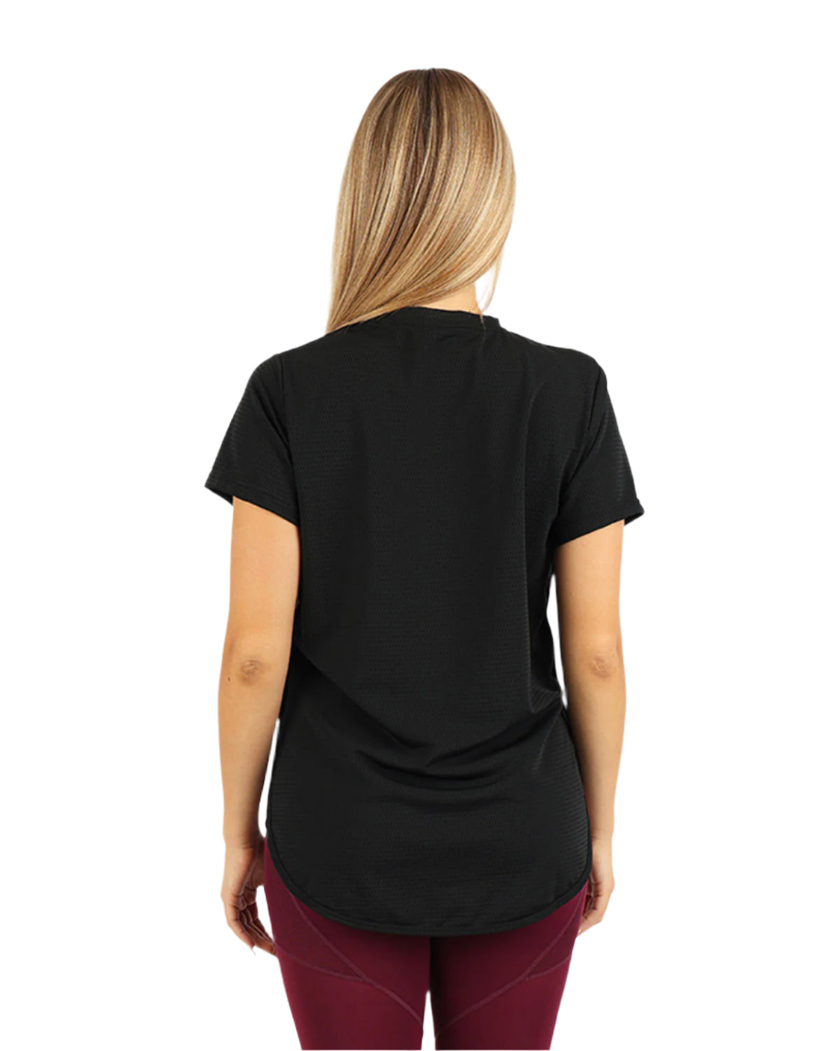 Short-Sleeve Breathable Black Top-Atum -70999811