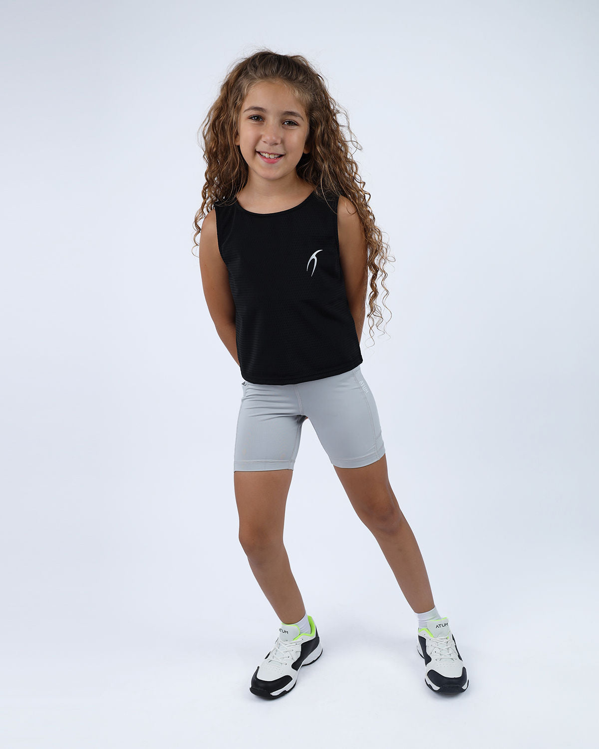 Ultra Sleeveless Cropped Black T-Shirt-Atum -73472766