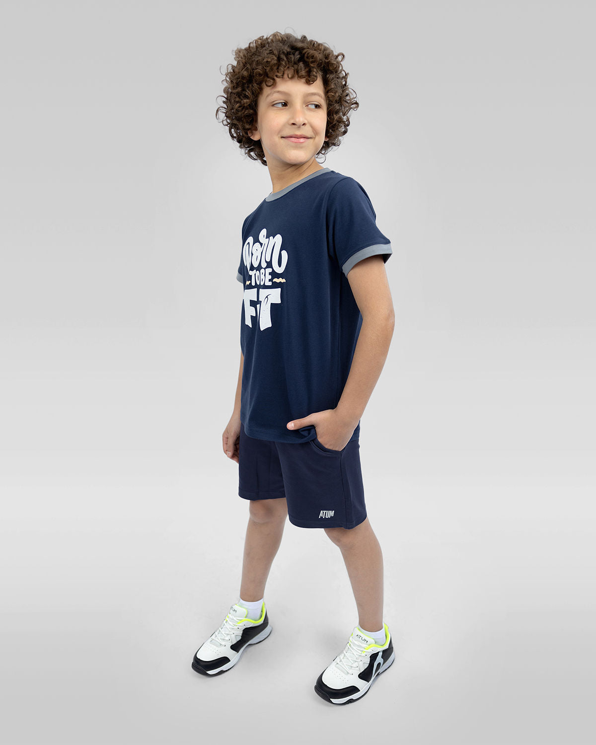 Be Fit Crew-Neck Navy T-Shirt