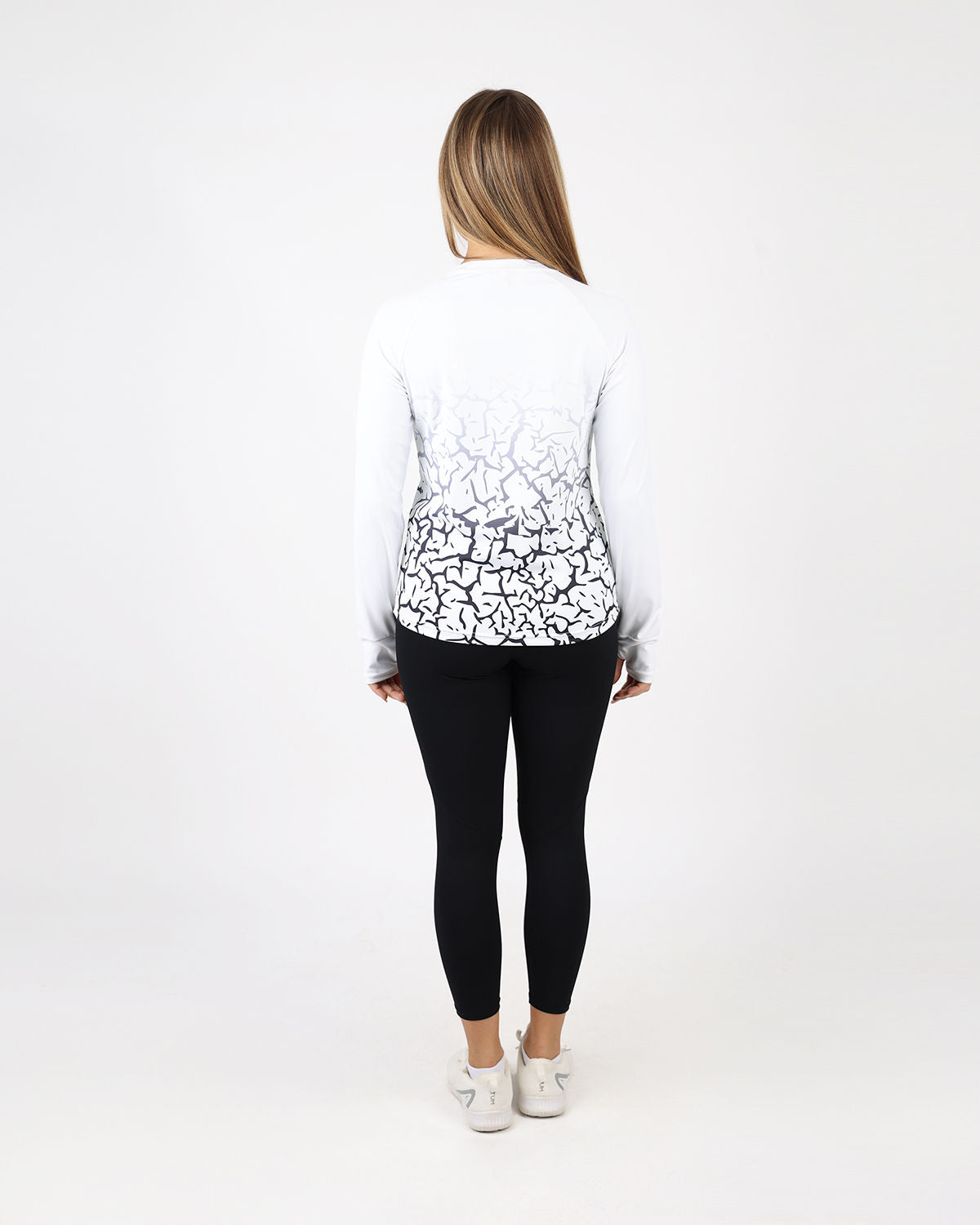 Graffiti Long-Sleeve White Shirt-Atum -29062470