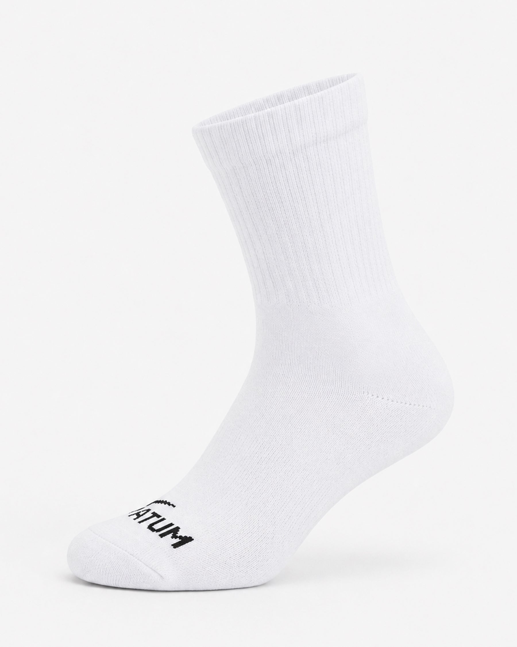 Kids Mid-Crew White Socks-Pack of 3-Atum -33682526