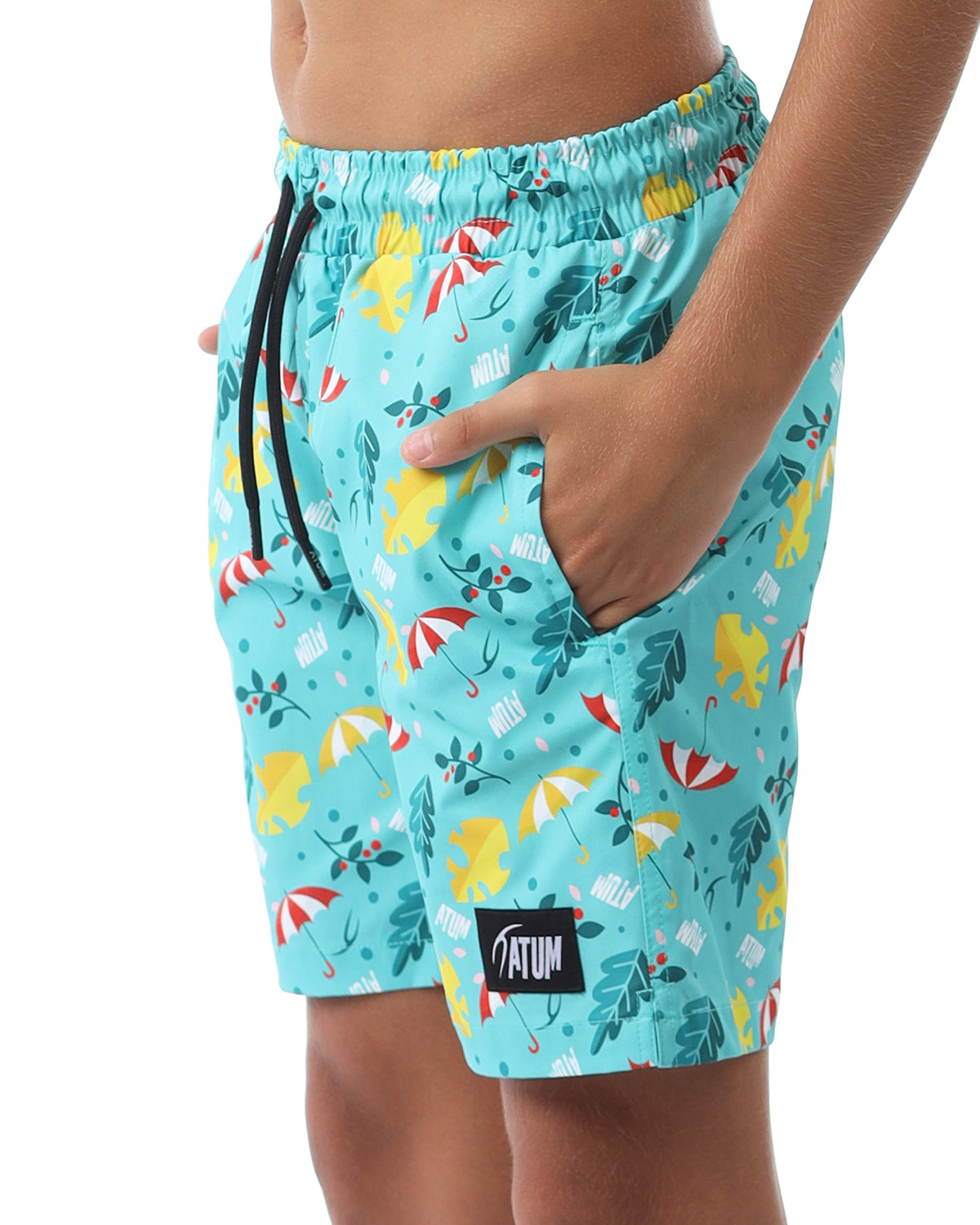 Summer Vibes Boy's Mint Swim Short-Atum -612066