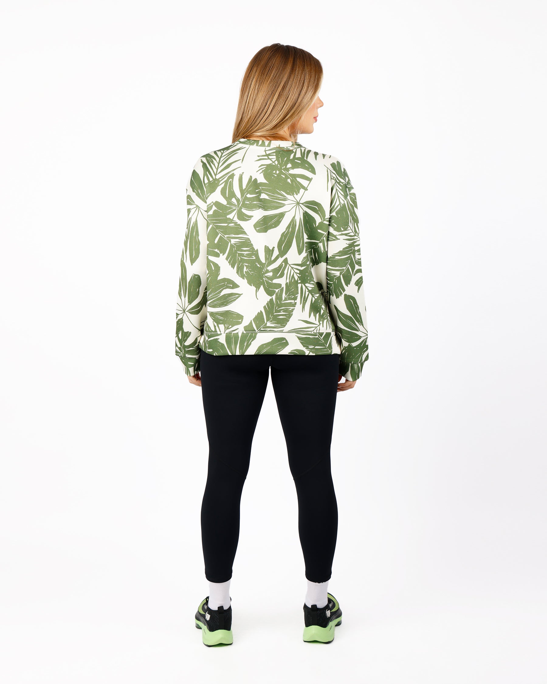 Modern Flora Green Top-Atum -95830335