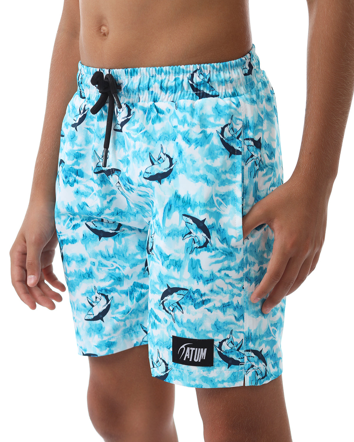 Shark Attack Boy's Aqua Swim Short-Atum -14911855