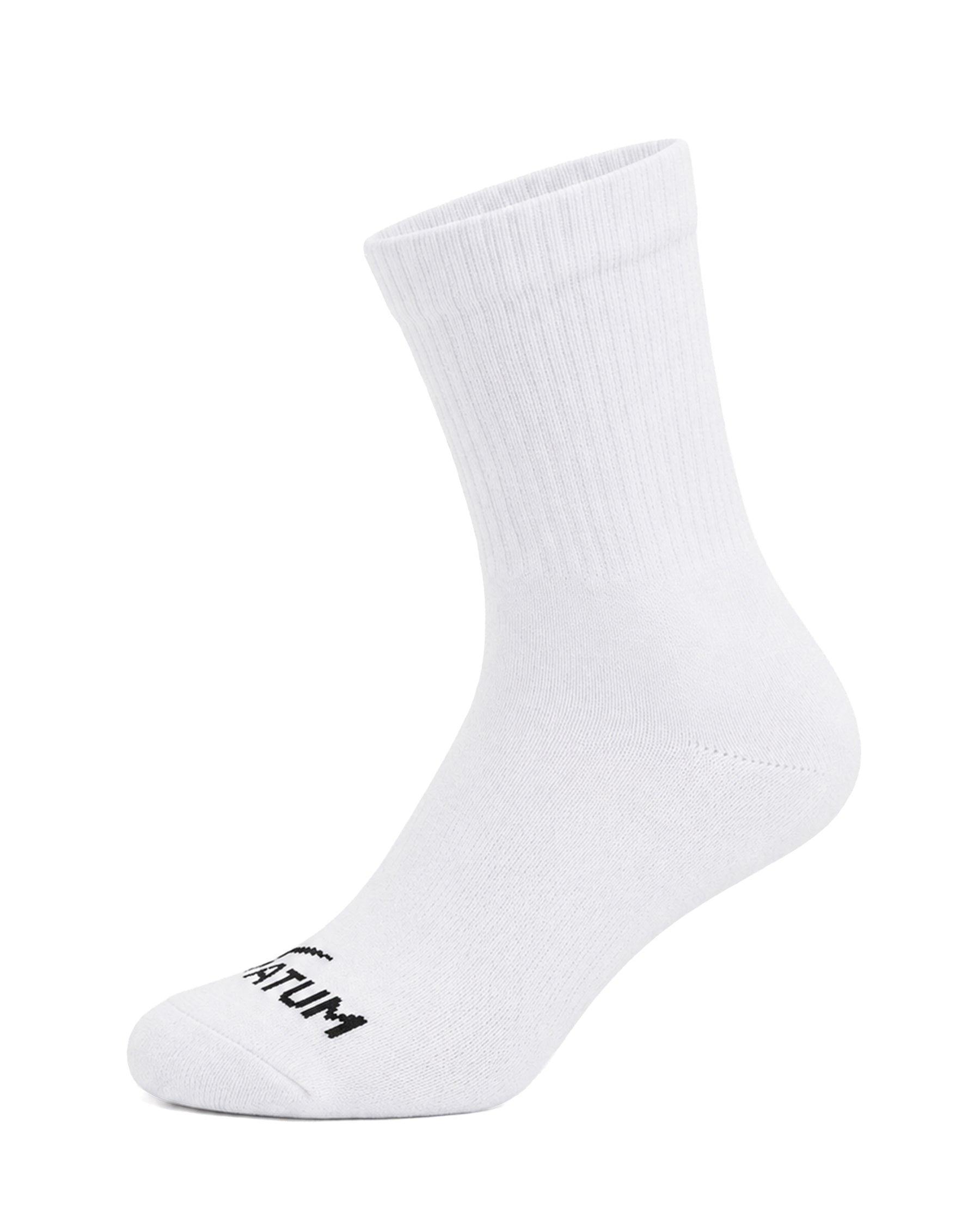 Kids Mid-Crew White Socks-Pack of 3-Atum -69030847