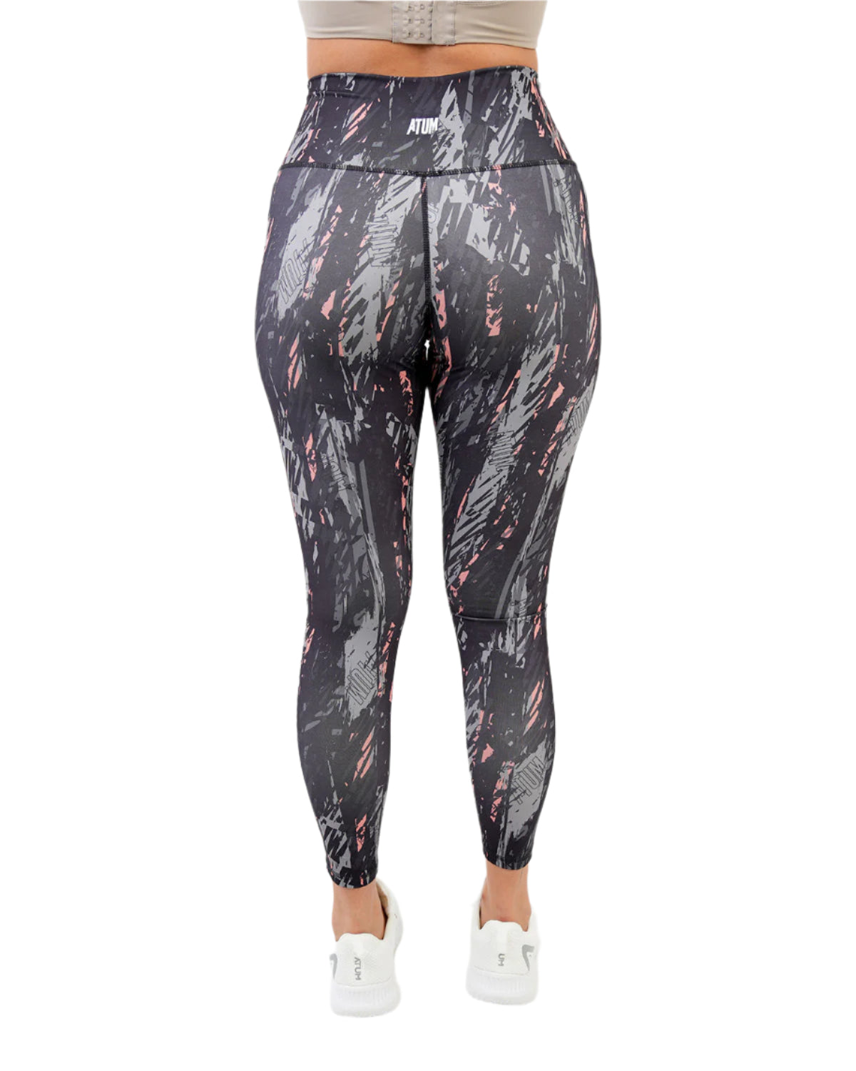 Marble Printed Gray Leggings-Atum -22530090
