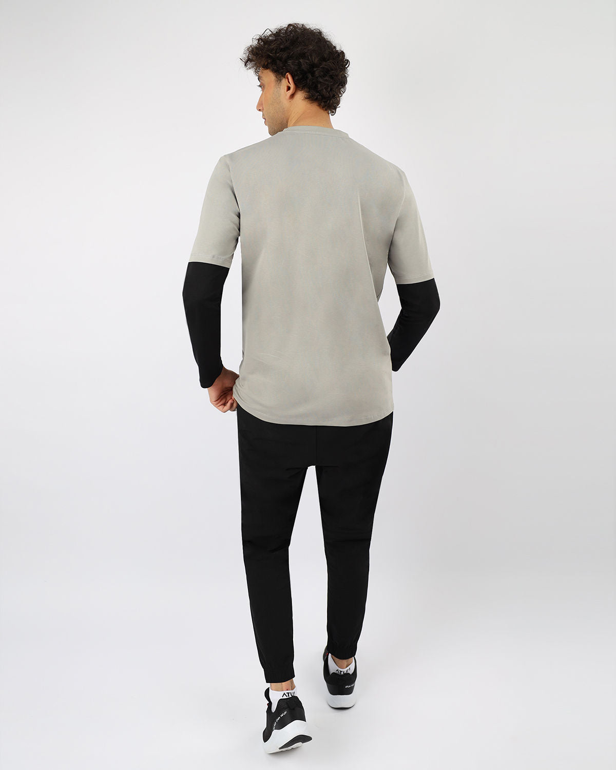 Men's Cotton Gray T-Shirt-Atum -20019654