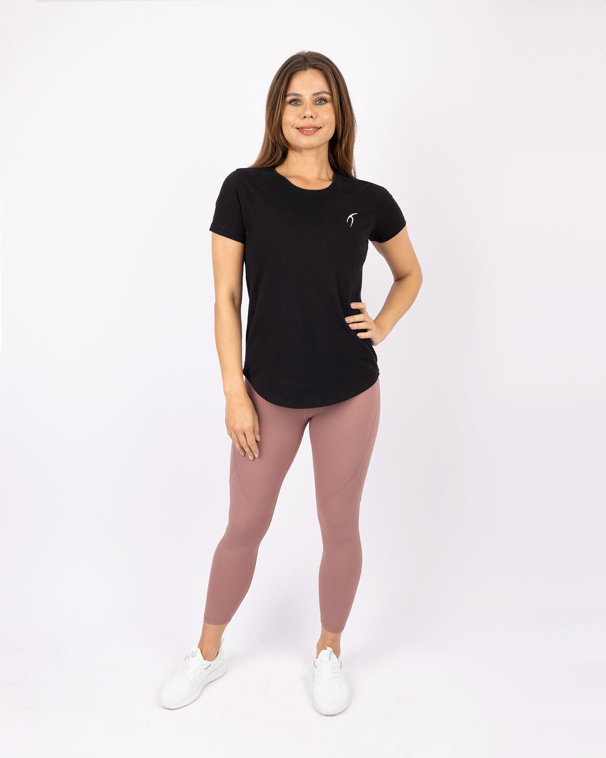 Basic Short Sleeves Black T-Shirt-Atum -43221142