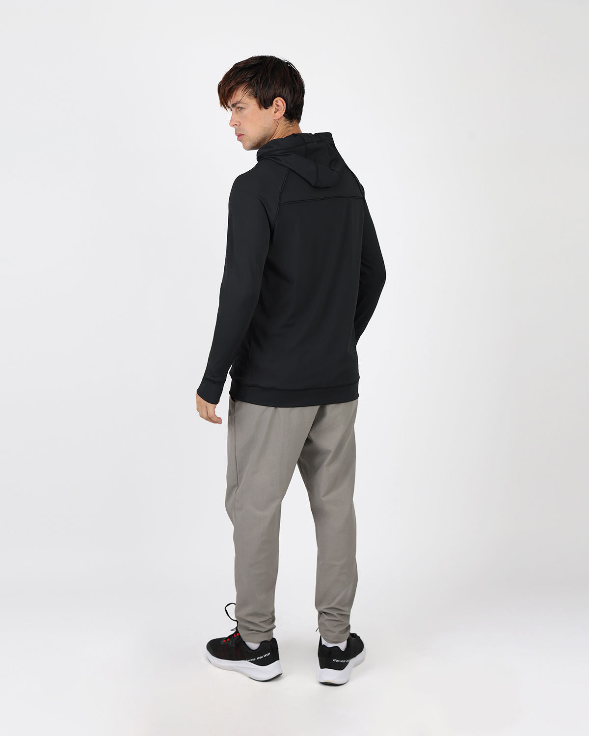 Long-Sleeve Training Black Hoodie-Atum -72324363