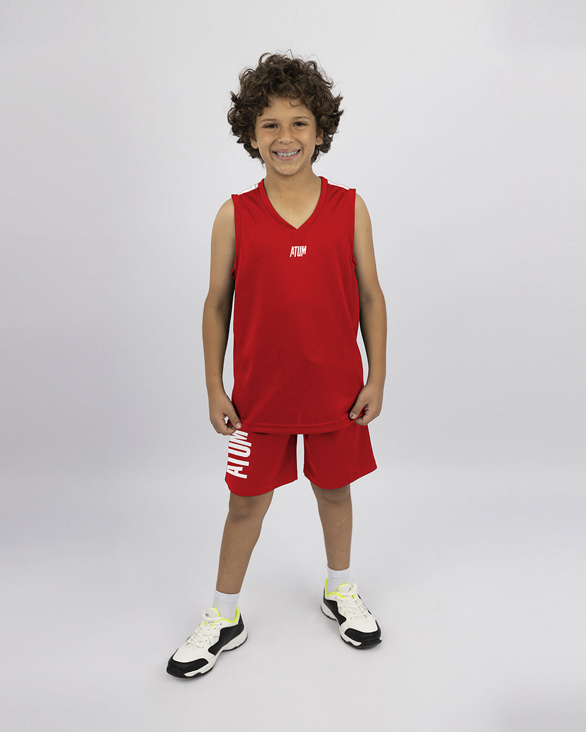 Basketball Boy's Red Short-Atum -44934066