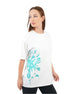 Oversized Splash White T-Shirt