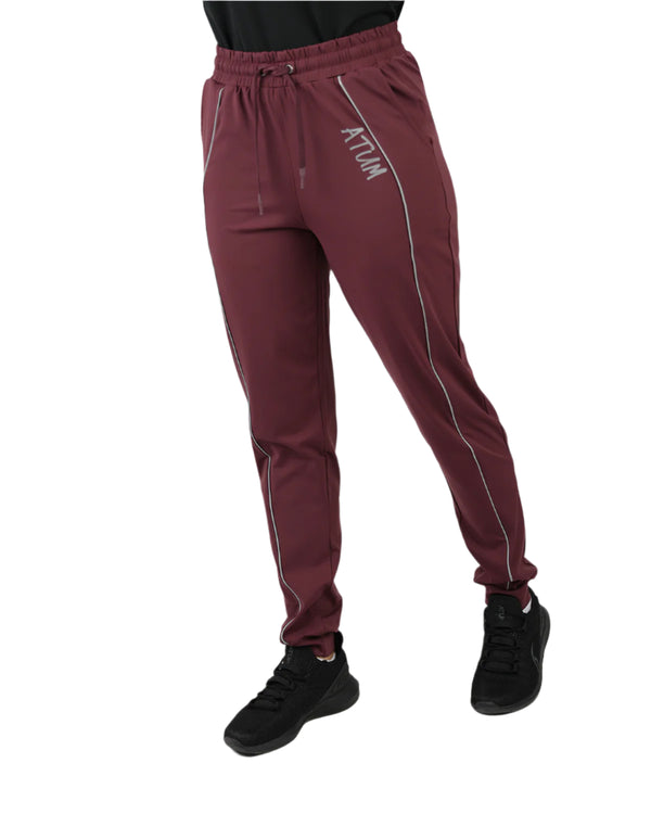 Relaxed Fit Burgundy Pants-Atum -46399916