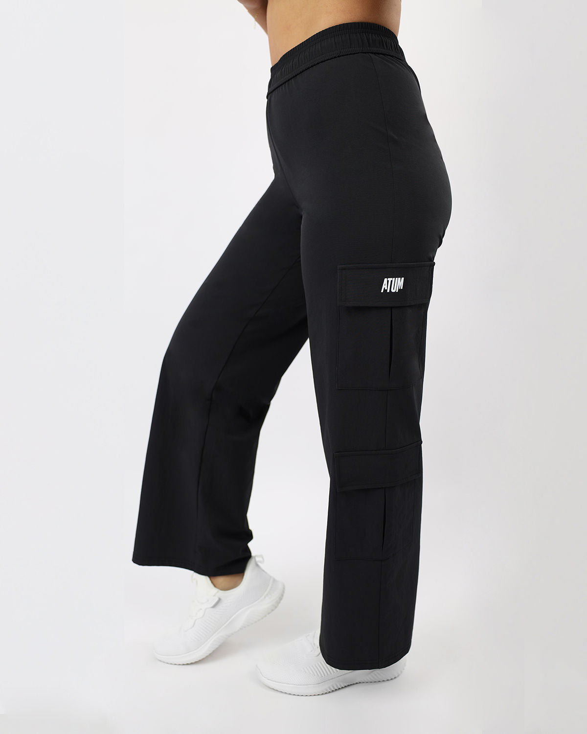 Women's Cargo Navy Pants-Atum -90281037