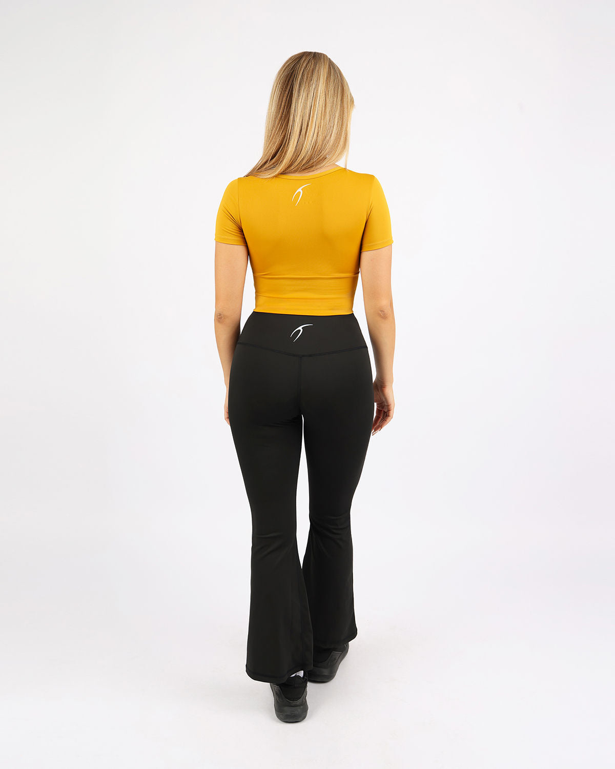 Serenity Sculpt Yellow Crop Top-Atum -55210713